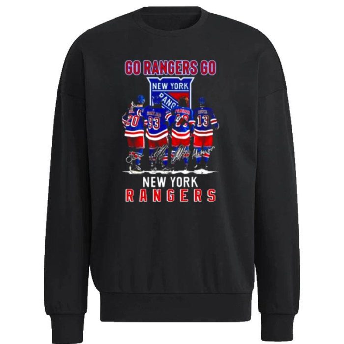 New York Rangers Go Rangers Go Chris Kreider Mika Zibanejad Artemi Panarin Kevin Hayes Unisex Sweatshirt