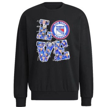 New York Rangers Players Love Fans 2023 Signatures Unisex Sweatshirt