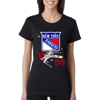 New York Rangers Preschool Star Wars Rebel Alliance Women Lady T-Shirt