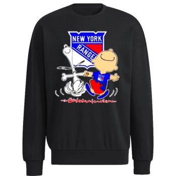 New York Rangers Snoopy And Charlie Brown Dancing Unisex Sweatshirt
