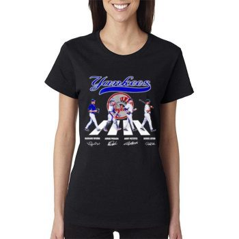 New York Yankees 2022 Abbey Road Signatures Women Lady T-Shirt