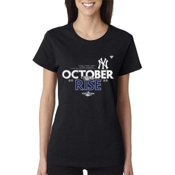 New York Yankees 2022 Postseason Locker Room Women Lady T-Shirt