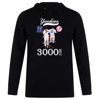 New York Yankees 3000 Club Hits Signatures Unisex Pullover Hoodie