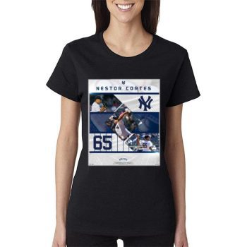 New York Yankees #65 Nestor Cortes Jr Women Lady T-Shirt