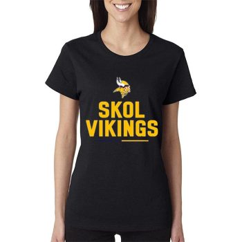 Nffl Minnesota Vikings Team Slogan Skol Vikings Women Lady T-Shirt