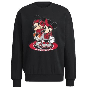 Nfl Atlanta Falcons Mickey Mouse And Minnie Mouse Unisex Sweatshirt