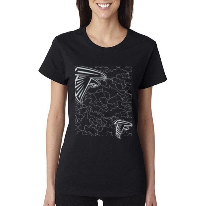 Nfl Atlanta Falcons Reflective Logo 2022 Women Lady T-Shirt