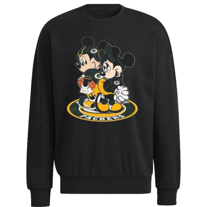 Nfl Green Bay Packers Mickey Mouse And Minnie Mouse Unisex Sweatshirt
