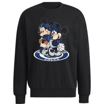 Nfl Indianapolis Colts Mickey Mouse And Minnie Mouse Unisex Sweatshirt
