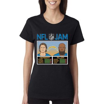 Nfl Jam Los Angeles Chargers Herbert And Allen Women Lady T-Shirt