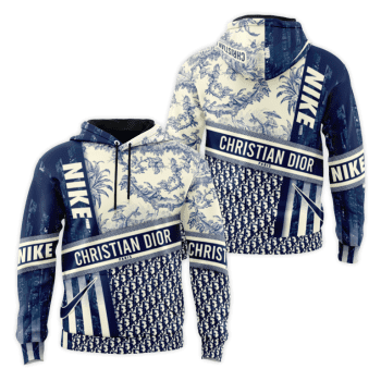 Nike Dior Unisex Pullover 3D Hoodie Luxury Brand Gifts 2023-24 IHT3085
