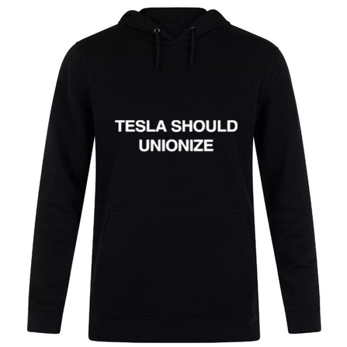 Nina Turner Tesla Should Unionize Unisex Pullover Hoodie