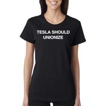 Nina Turner Tesla Should Unionize Women Lady T-Shirt