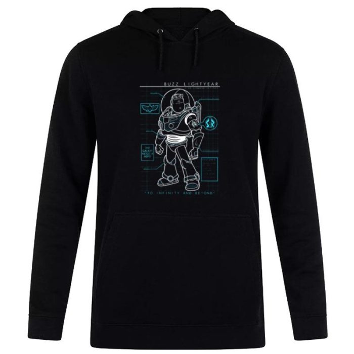 No Sign Of Intelligent Life Anywhere Toy Storylightyear Disney Pixar Schematics Unisex Pullover Hoodie