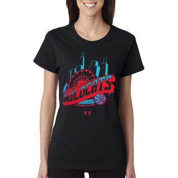 Northwestern Wildcats Under Armour Chicago Cityscape Champion Keough Naughton Women Lady T-Shirt