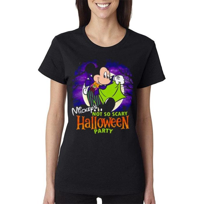 Not So Scary Mickey Mickey Mouse Halloween Women Lady T-Shirt
