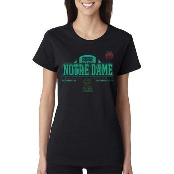 Notre Dame Fighting Irish Taxslayer Gator Bowl Bound 2022 Women Lady T-Shirt