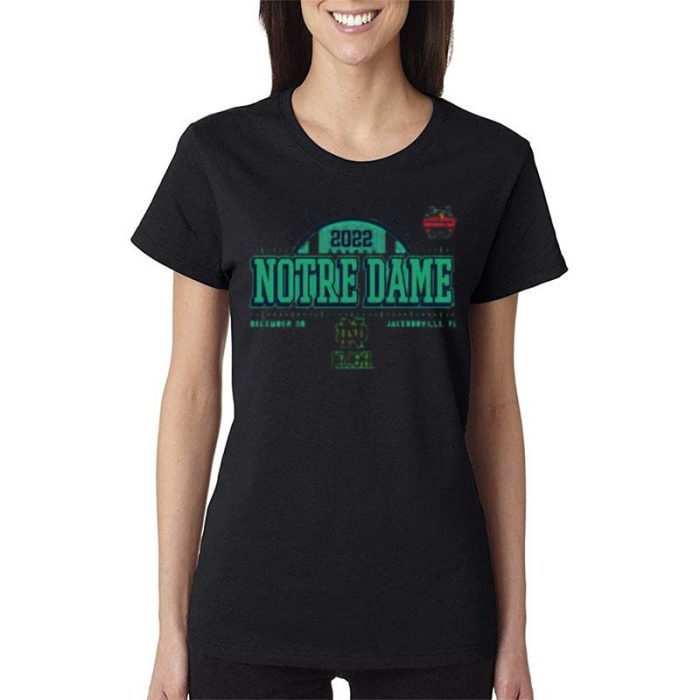 Notre Dame Fighting Irish Taxslayer Gator Bowl Bound 2022 Women Lady T-Shirt