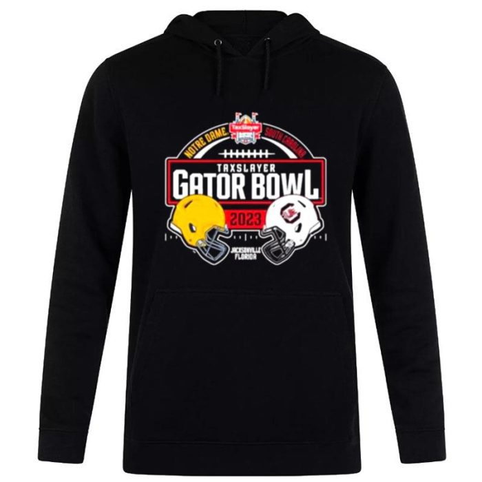 Notre Dame Fighting Irish Vs South Carolina Gamecocks Taxslayer Gator Bowl 2023 Unisex Pullover Hoodie