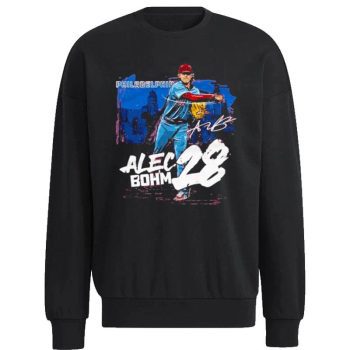 Number 28 Player Philadelphia Phillies Alec Bohm 28 Signature Unisex Sweatshirt