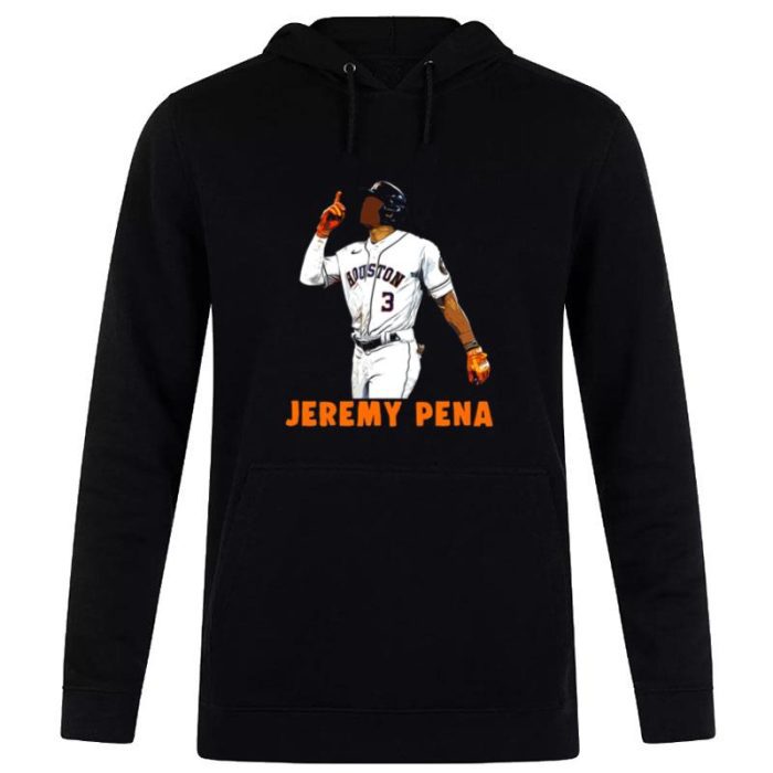 Number 3 Jeremy Pena Celebration Houston Astros Unisex Pullover Hoodie