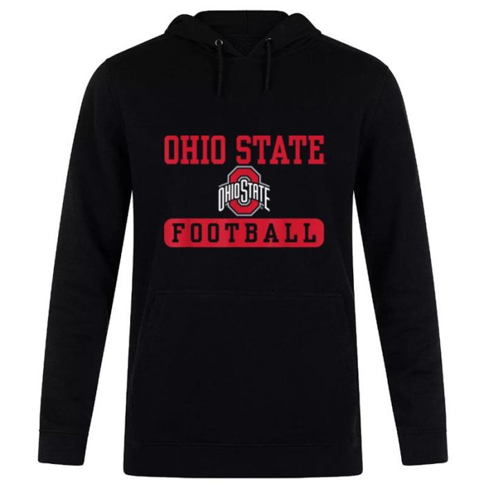 Ohio State Buckeyes Football Bar Black Unisex Pullover Hoodie