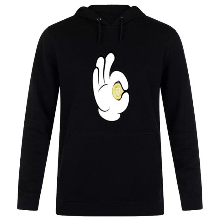 Ok Bitcoin Mickey Mouse Unisex Pullover Hoodie