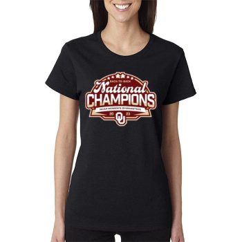 Oklahoma Sooners Back To Back National Champions Ncaa Wo Gymnastics 2023 Women Lady T-Shirt