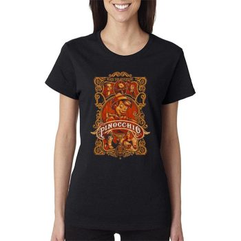 Oldschool Disneys Pinocchio Ready For An Adventure Women Lady T-Shirt