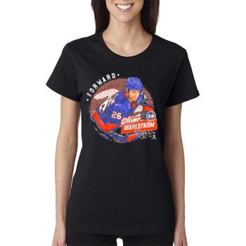 Oliver Wahlstrom New York Islanders Dots Women Lady T-Shirt