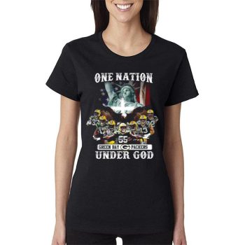 One Nation Green Bay Packers Under God Women Lady T-Shirt