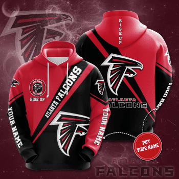 Personalized Atlanta Falcons Football Team Rise Up Unisex 3D Pullover Hoodie IHT1554