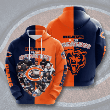 Personalized Chicago Bears Football Team All Time Greatest Unisex 3D Pullover Hoodie IHT1605