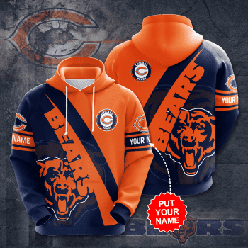 Personalized Chicago Bears Football Team Unisex 3D Pullover Hoodie IHT1546