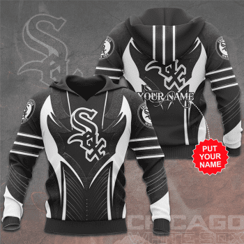 Personalized Chicago White Sox 3D Unisex Pullover Hoodie - Gray IHT1811
