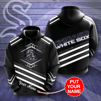 Personalized Chicago White Sox Unisex Pullover 3D Hoodie - Black IHT2627
