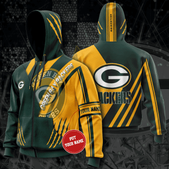 Personalized Green Bay Packers Claws 3D Unisex Pullover Hoodie - Dark Green Yellow IHT1764