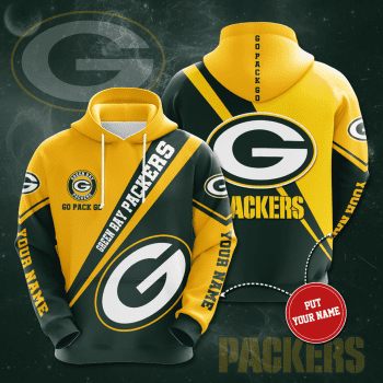 Personalized Green Bay Packers Football Team Go Pack Go Unisex 3D Pullover Hoodie - Green IHT1495