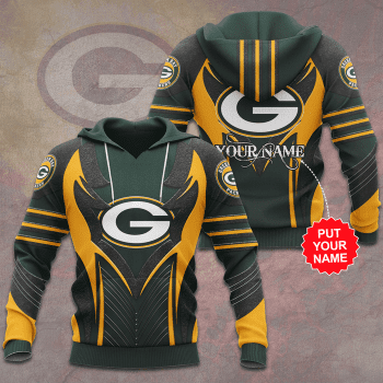 Personalized Green Bay Packers Football Team Unisex 3D Pullover Hoodie - Green IHT1666