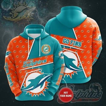 Personalized Miami Dolphins Football Team Unisex 3D Pullover Hoodie IHT1581