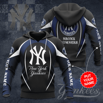 Personalized New York Yankees Bronx Bombers 3D Unisex Pullover Hoodie - Black IHT2468