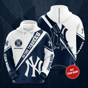 Personalized New York Yankees Professional Sport Team Unisex 3D Pullover Hoodie - Blue IHT1635
