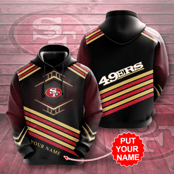 Personalized San Francisco 49Ers Football Team 49Ers Unisex 3D Pullover Hoodie - Black IHT1590