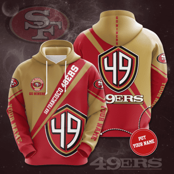 Personalized San Francisco 49Ers Football Unisex 3D Pullover Hoodie - Red IHT1601