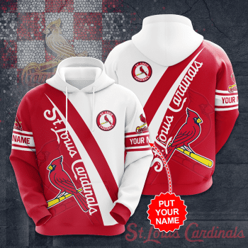 Personalized St. Louis Cardinals 3D Unisex Pullover Hoodie - Red White IHT1781