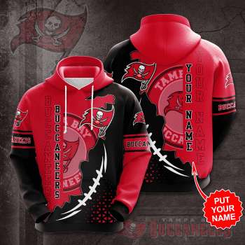 Personalized Tampa Bay Buccaneers Football Team Buccaneers Unisex 3D Pullover Hoodie - Red IHT1480