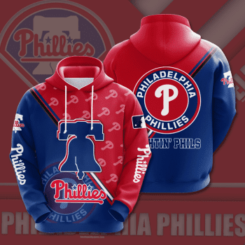 Philadelphia Phillies Fightin' Phils 3D Unisex Pullover Hoodie - Blue Red IHT1806