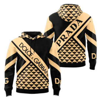 Prada Dolce & Gabbana Unisex Pullover 3D Hoodie Luxury Brand Gifts 2023-24 IHT3306