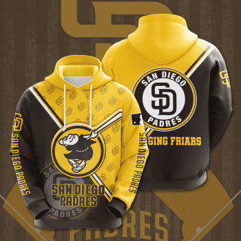 San Diego Padres Fryars 3D Unisex Pullover Hoodie - Brown Yellow IHT2655