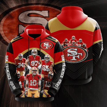 San Francisco 49Ers Football Team Signatures Unisex 3D Pullover Hoodie IHT1529